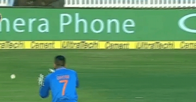 At Least See the Stumps Dhoni!